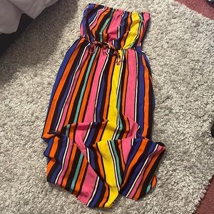 Strapless maxi dress